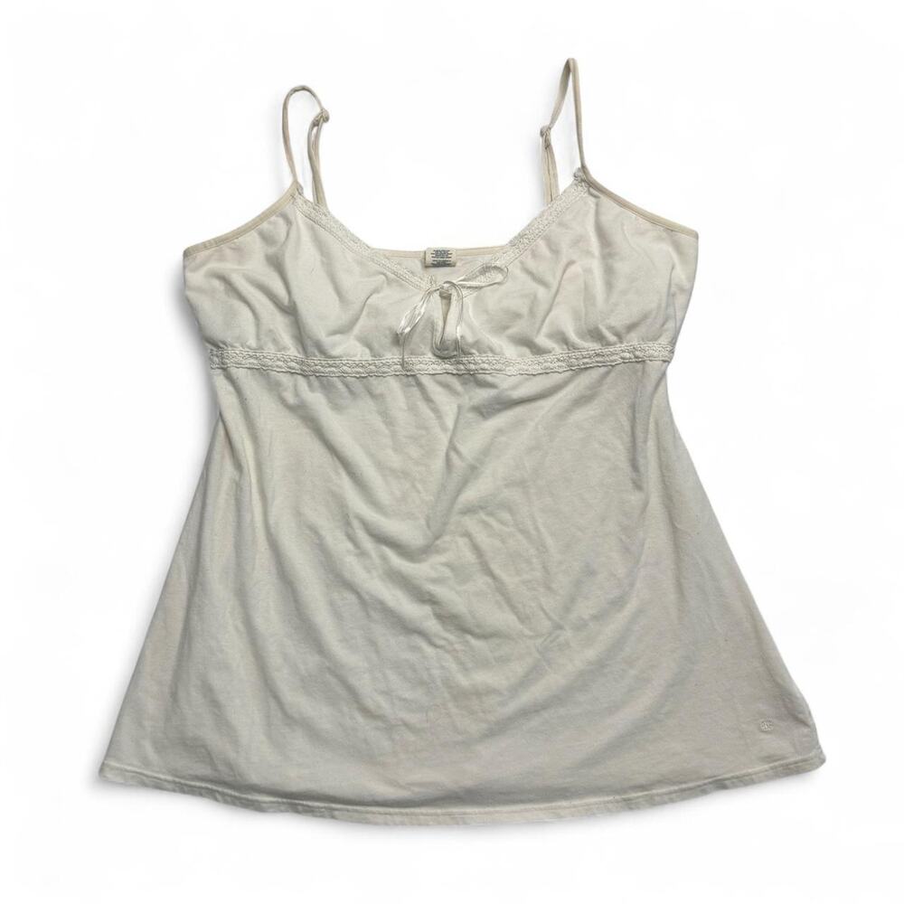 Baby doll cami American Eagle Outfitters cream cotton spandex cami top size XL